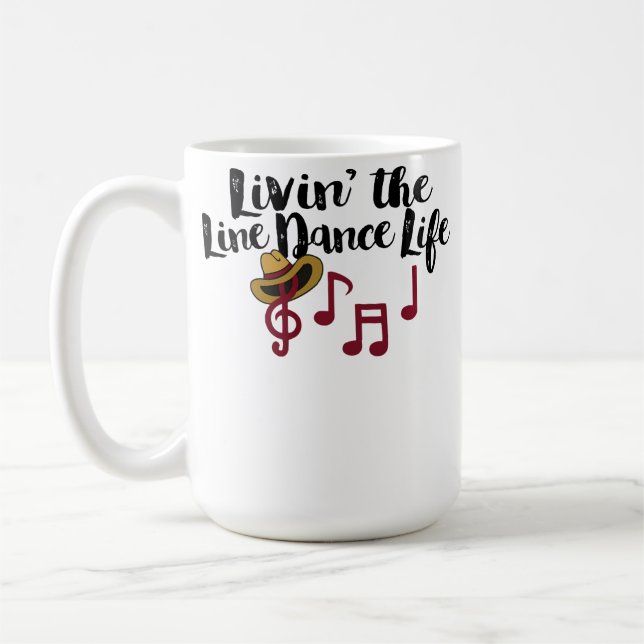 Att Leva Linjedanslivet Country Linjedans Kaffemugg (Vänster)