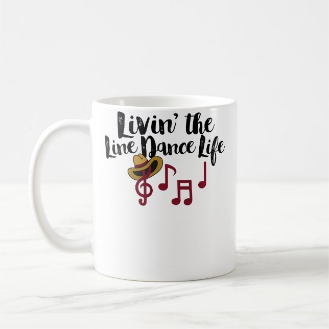 Att Leva Linjedanslivet Country Linjedans Kaffemugg (Vänster)