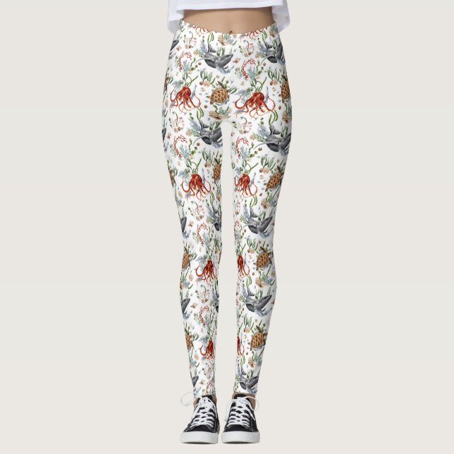 Att leva livet i full blomning leggings (Framsida)