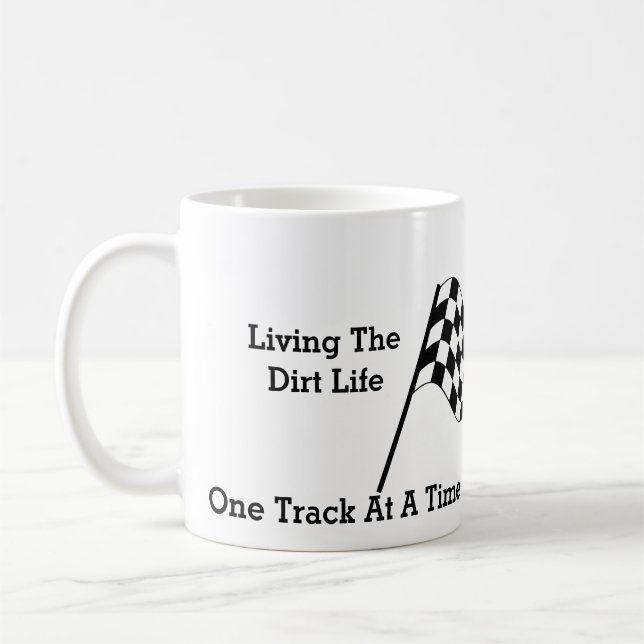 Att leva smutsigt liv kaffemugg (Vänster)