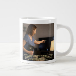 Att leva troget är nog jumbo mugg