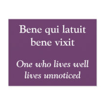 Att leva väl - Ovidius citat vykort