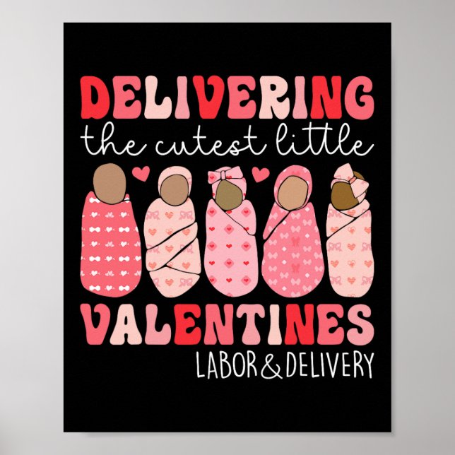 Att leverera de bästa små Valentineserna Labor Del Poster (Framsidan)