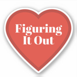 Att Lista Ut Det Hjärta Klistermärke - Rolig Klist Klistermärken