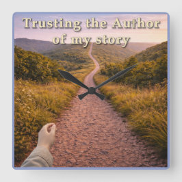 Att lita på författaren fyrkantig klocka