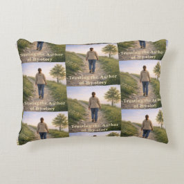 Att lita på författaren prydnadskudde