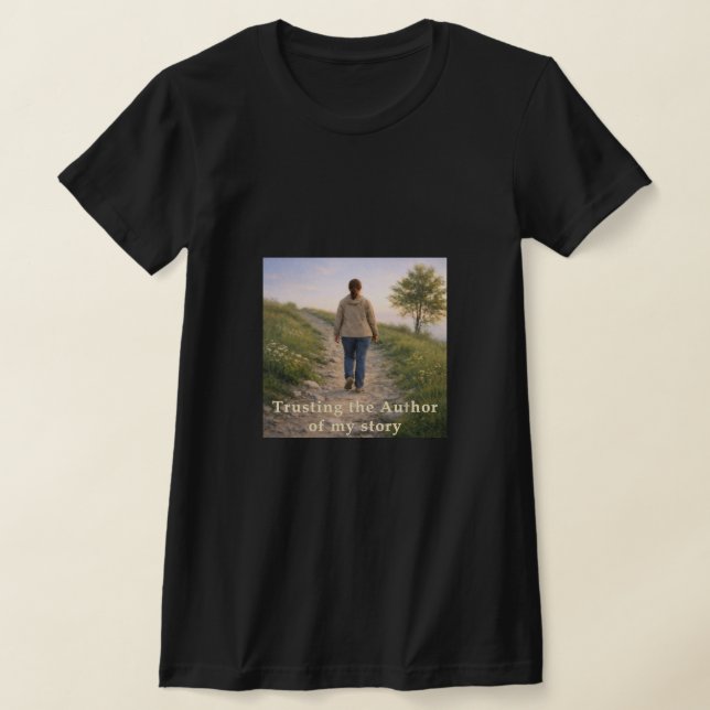 Att lita på författaren t shirt (Laydown)