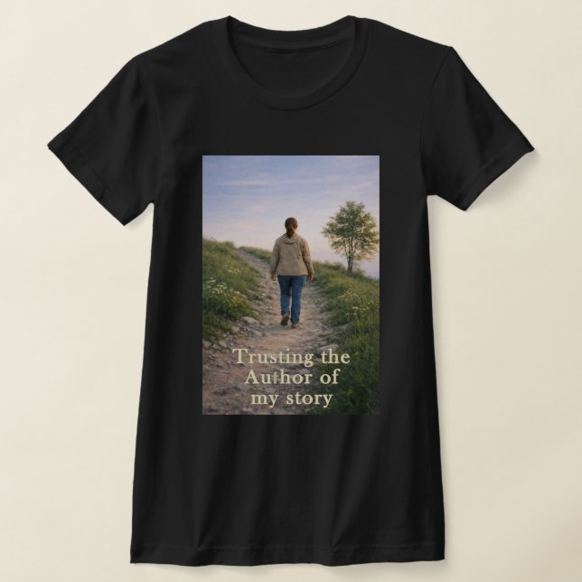 Att lita på författaren t shirt (Laydown)
