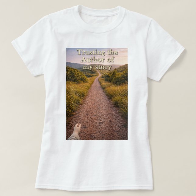Att lita på författaren t shirt (Design framsida)