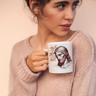 Att lita på Jesus med hela ditt hjärta Kaffemugg
