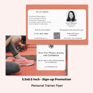 Att locka nybörjare till Fitness - Personlig utbil Flygblad