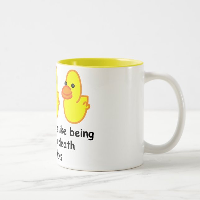 Att lyfta barn är likt som till döds pickas by Två-Tonad mugg (Höger)