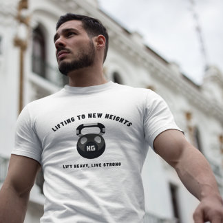Att lyfta till nya höjder Hiss Heavy lever starkt T Shirt