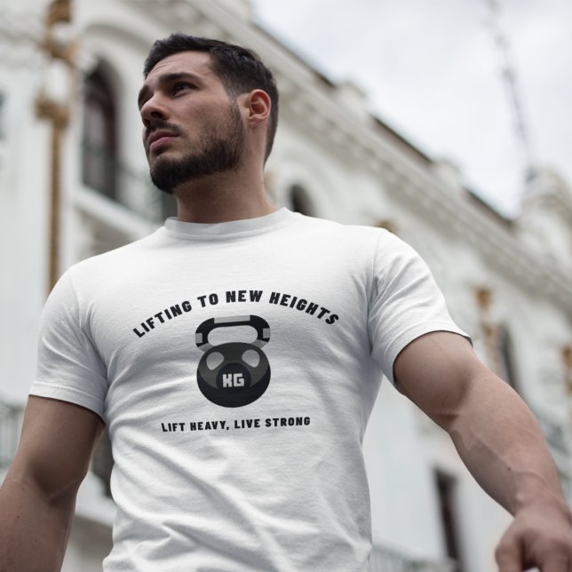 Att lyfta till nya höjder Hiss Heavy lever starkt T Shirt (Skapare uppladdad)