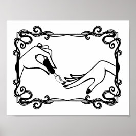 Att måla Nagel polska är en konst Poster