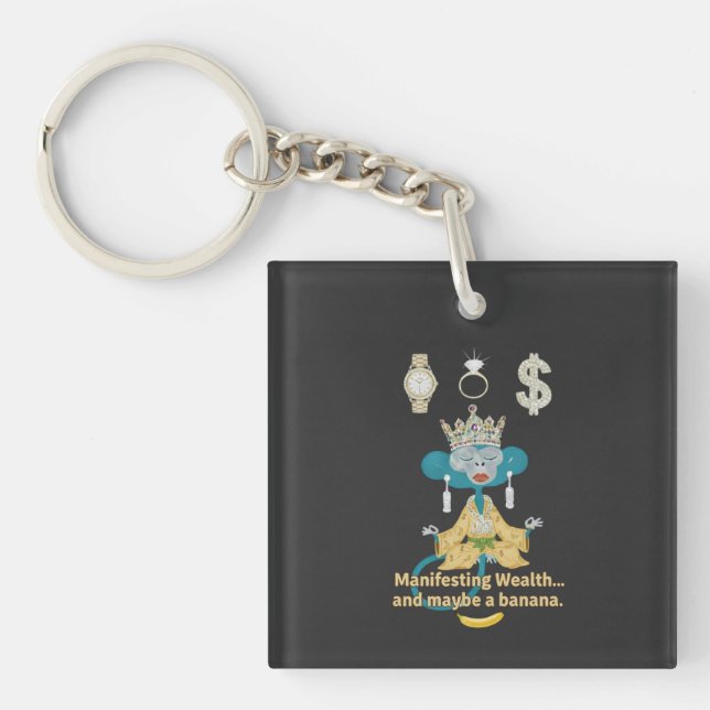 Att manifestera rikedom Apmonkey zen konst  (Framsidan)