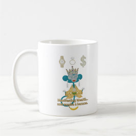 Att manifestera rikedom Apmonkey zen konst Kaffemugg
