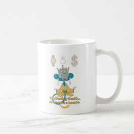 Att manifestera rikedom Apmonkey zen konst  Kaffemugg