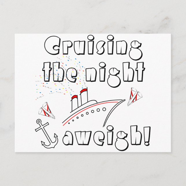 Att marschera nattetid vykort (Framsida)