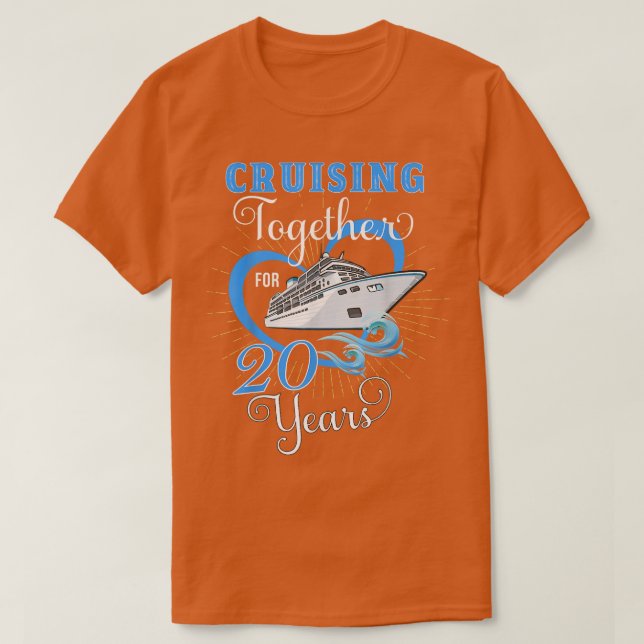 Att marschera tillsammans i 20 år Bröllop T Shirt (Design framsida)