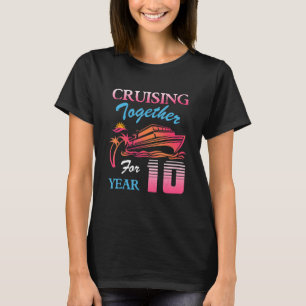 Att marschera tillsammans i tio år Bröllop T Shirt