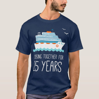 Att marschera tillsammans under 25 år Bröllop-årsd T Shirt