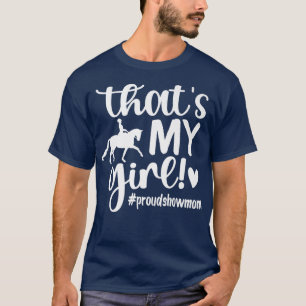 Att min flickas stolta häst visar Equestrian Moth T Shirt