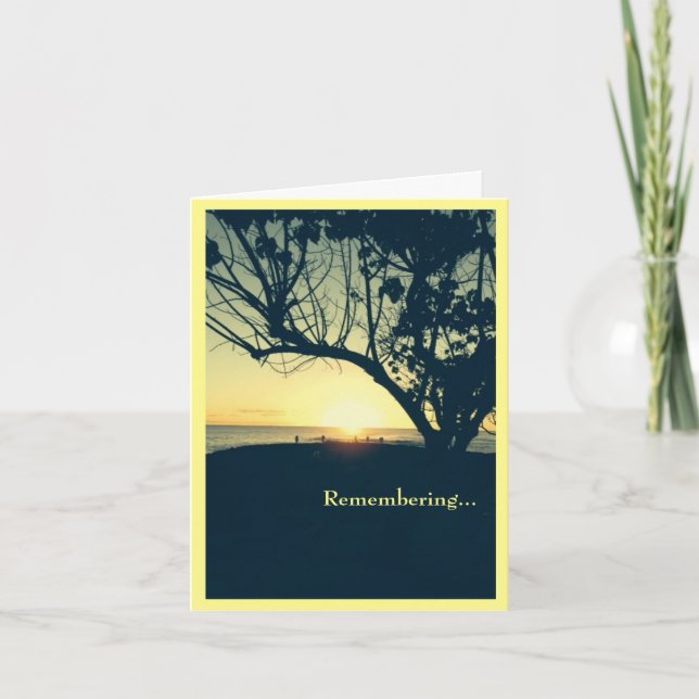 Att minnas en som gjorde skillnad i sympati kort (Framsida)