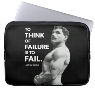 Att Misslyckas (Arthur Saxon) - Old school Bodybui Laptop Fodral