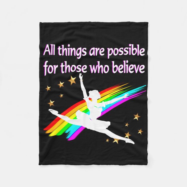 ATT MOTIVERA ALLA SAK ÄR MÖJLIGT DANCERKONSTRUKTIO FLEECEFILT (Framsidan)