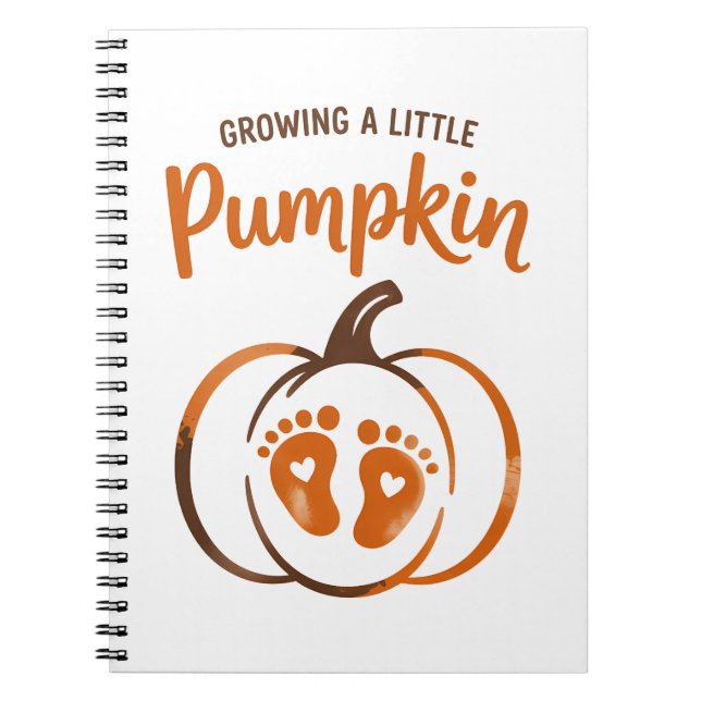 Att odla en liten Pumpkin Funny Fall Anteckningsbok (Framsidan)