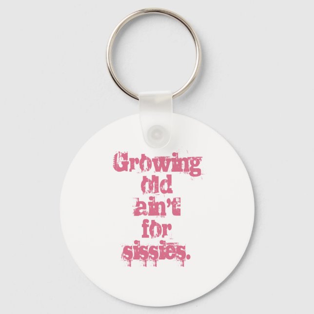 Att odla gammal Ain inte för Rosa Brev Nyckelring (Framsida)