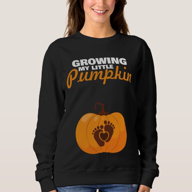 Att odla min lilla Pumpkin Mamma till Fall Hallowe T Shirt (Framsida)