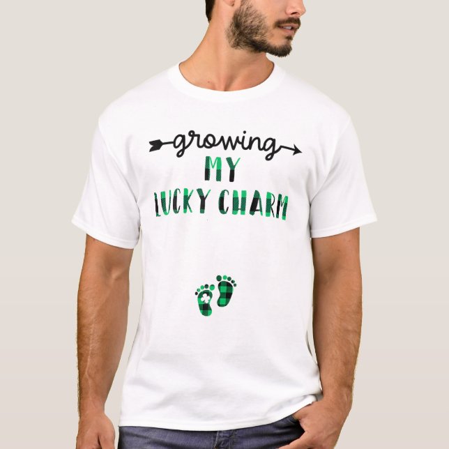 Att odla min Lucky Charm St patricks day Funny Pre T Shirt (Framsida)