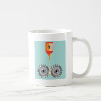 Att olja utrustar vektorn kaffemugg