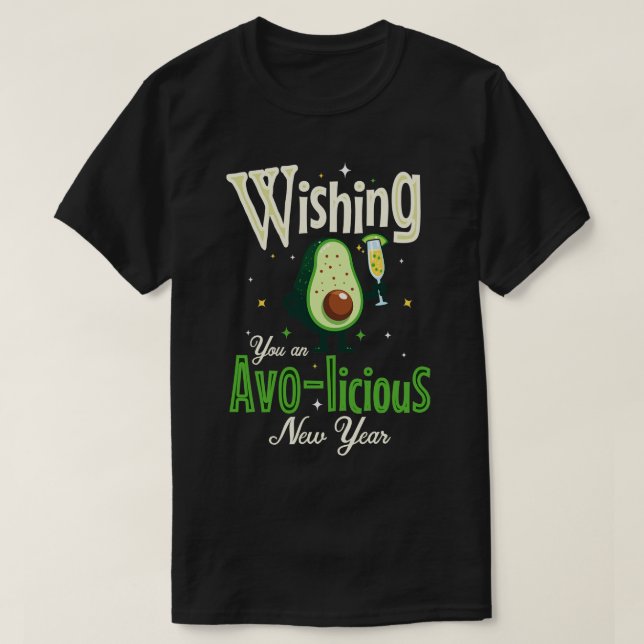Att önska dig ett gott nytt år t shirt (Design framsida)