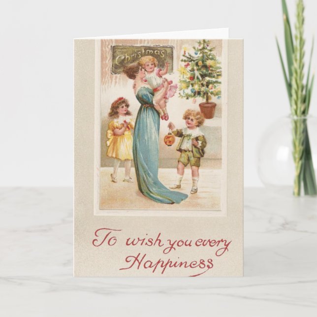 Att önska er all lycka jul helgkort (Framsida)