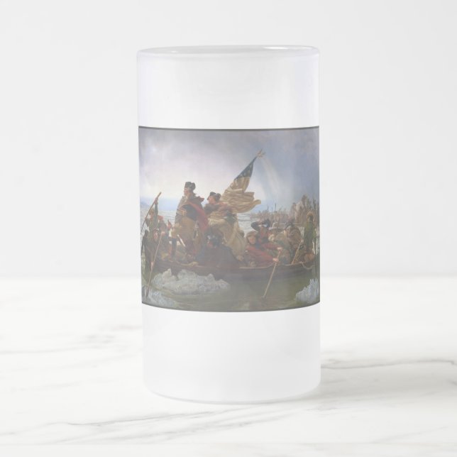 Att överquära Delaware 1776: General George Washin Frostat Ölglas (Center)