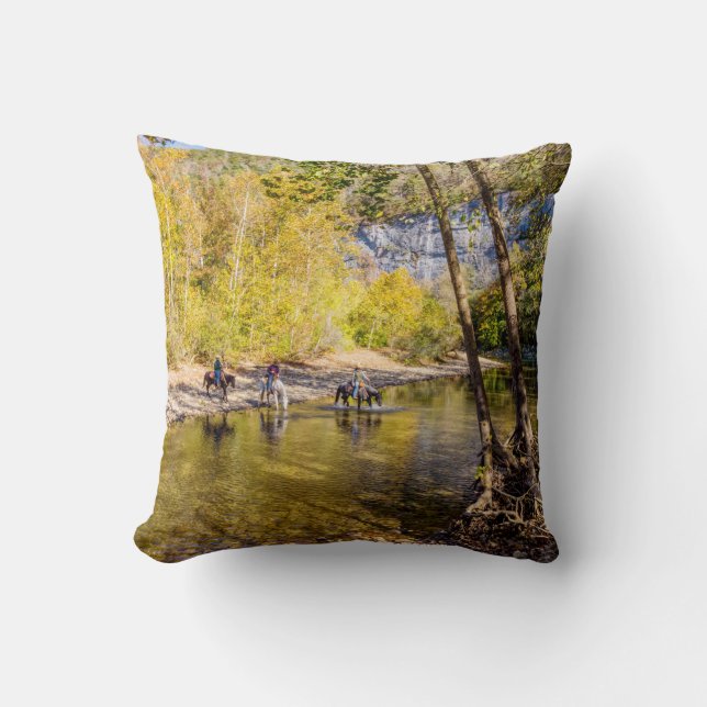 Att passera Buffalo-floden Photo Pillow Kudde (Framsida)