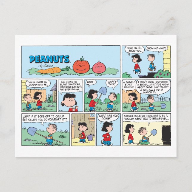 Att plantera en grönsaksträdgård vykort (Framsida)