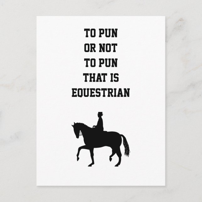 att pun eller inte pun vykort (Framsida)