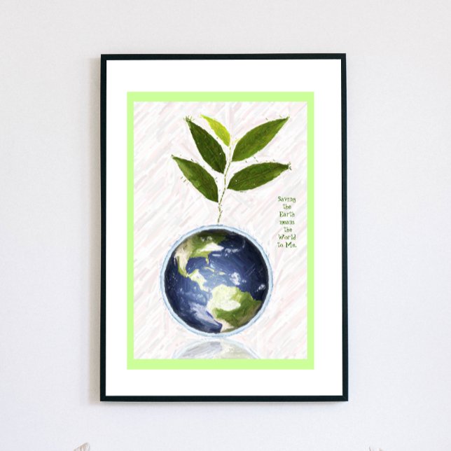 Att rädda jorden - Grönt Gräns Poster (Skapare uppladdad)