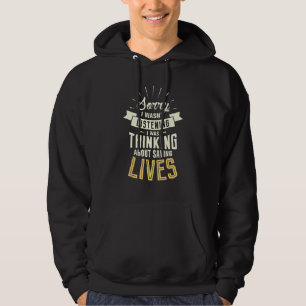 Att rädda liv EMT Sjukvårdare Hoodie