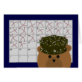 Att räkna besegrar till att se dig igen hälsningskort