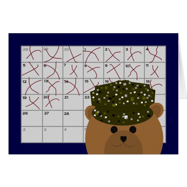 Att räkna besegrar till att se dig igen hälsningskort (Framsidan Horizontal)