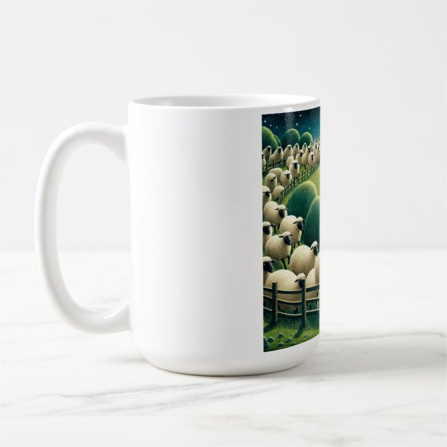 Att räkna får kaffemugg (Vänster)