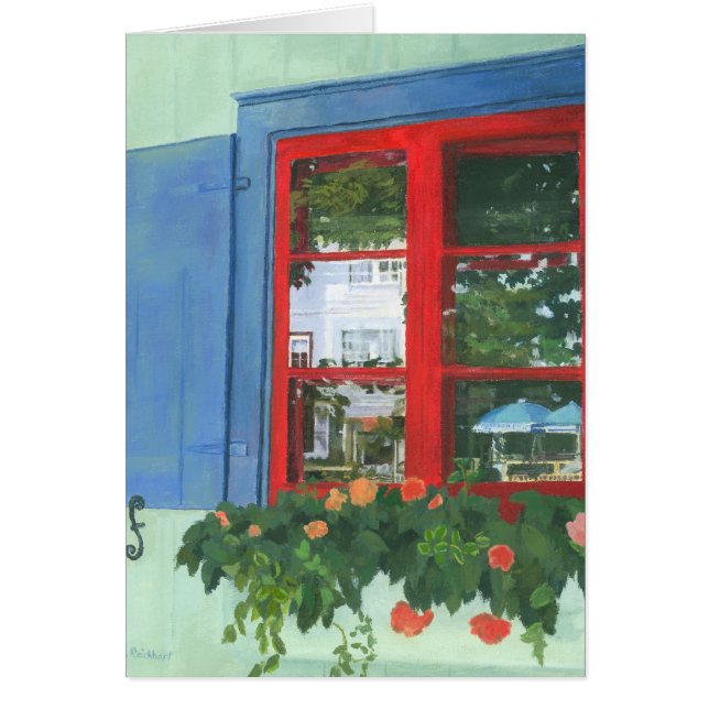 Att reflektera förser med rutor hälsningskort (Framsidan)