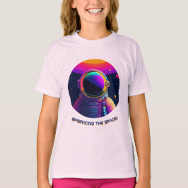 Att registrera rymdflickan t shirt