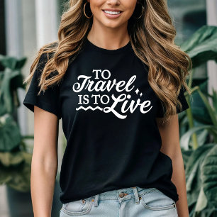 Att resa är att leva t shirt