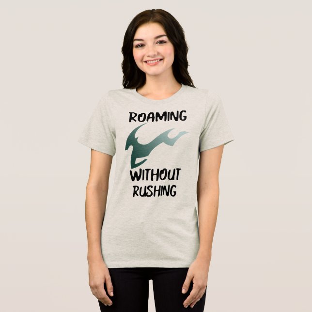 Att resa ensam utan att stressa t shirt (Framsida Full)